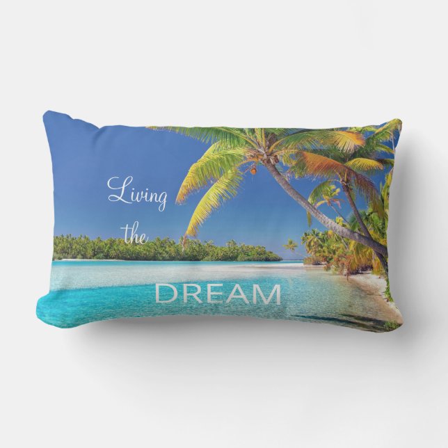 Coussin D'extérieur Beach Photo Vivre le rêve dehors (Recto)