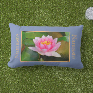 Coussin D'extérieur Belle nénée rose en forme/entièrement ouverte
