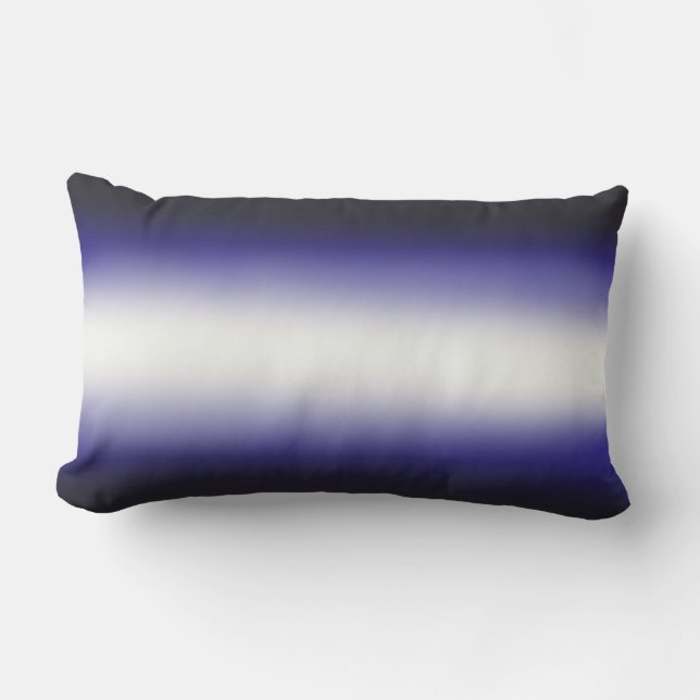 Coussin D'extérieur Bleu nordique|Bleu|Blanc (Recto)