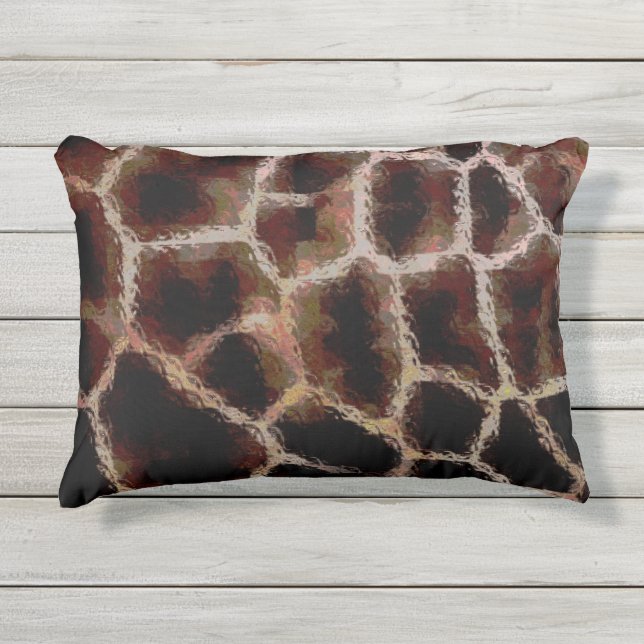 Coussin D'extérieur Brown poster de animal (Devant)