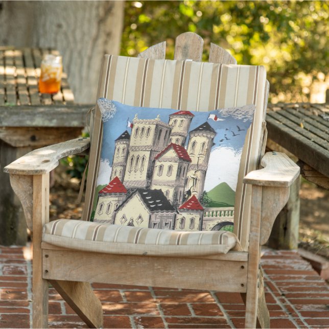 COUSSIN D'EXTÉRIEUR CANAUX (Chaise)