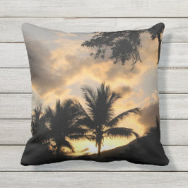 Coussin D'extérieur carreau extérieur avec des palmiers