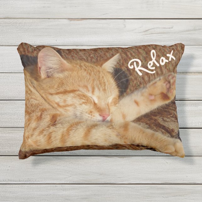 Coussin D'extérieur Chat de détente (Devant)