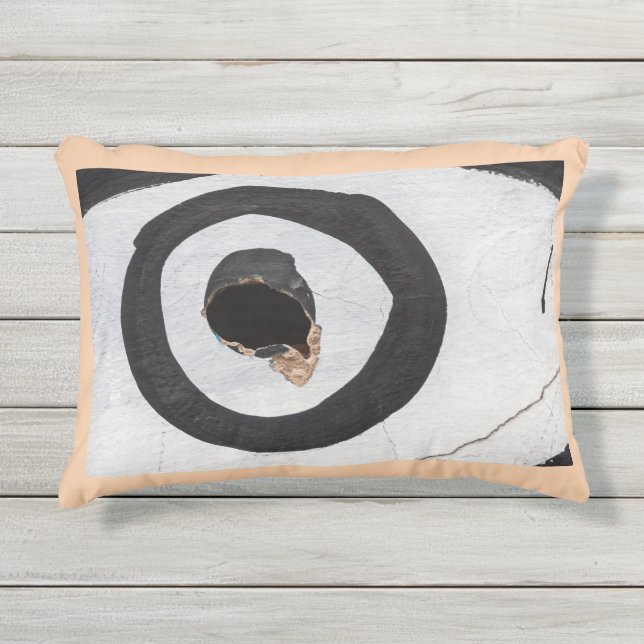 Coussin D'extérieur cible déchire l'oreiller à accentuation (Devant)