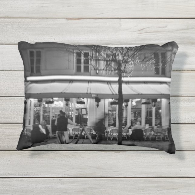 Coussin D'extérieur Cool Mode de vie et culture parisiens (Dos)