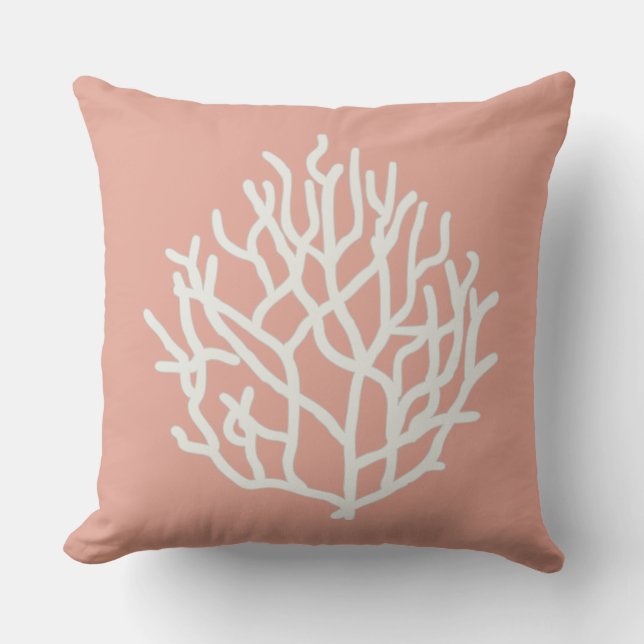 Coussin D'extérieur Couleur personnalisable d'arrière - plan de récif (Recto)