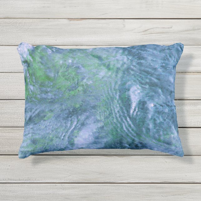 Coussin D'extérieur Eau ondulée (Devant)