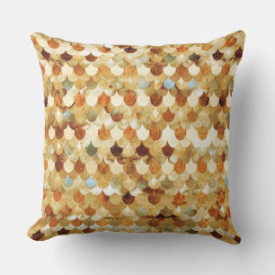 Coussin D'extérieur Échelles de Mermaidbalance d'or Mermaid