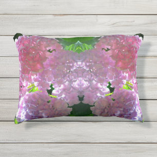 Coussin D'extérieur Elégant flores rose douce hydrangée rose rose