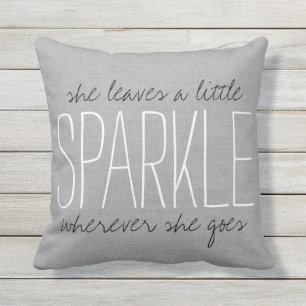 Coussin D'extérieur Étincelle gris rustique
