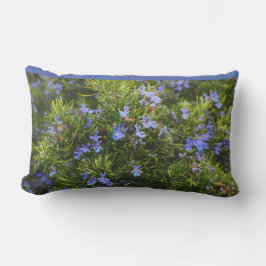 Coussin D'extérieur Fleurs Flore Vert Plein Fleur Bleu Extérieur