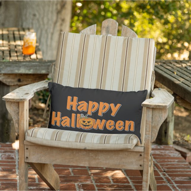 Coussin D'extérieur Halloween | éffrayant jack-o-lanterne (Chaise)