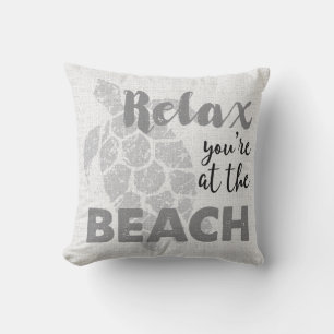 Coussin D'extérieur Honu Sea Turtle Hawaii Relax Beach Reversible
