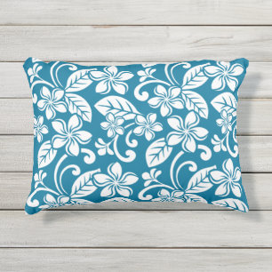 COUSSIN D'EXTÉRIEUR ÎLE PLUMERIA (CARAÏBE BLEU)