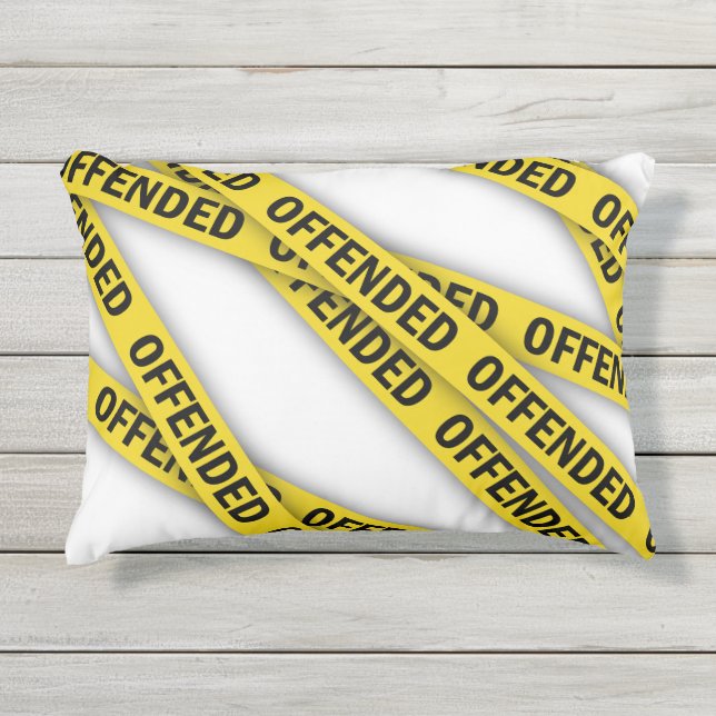 Coussin D'extérieur Je suis offensé que la police ne croise pas (Devant)