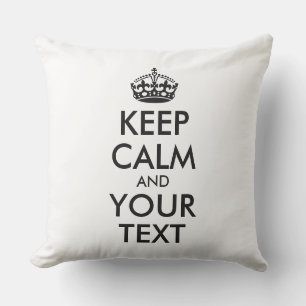 Coussin D'extérieur KEEP CALM personnalisé et votre texte