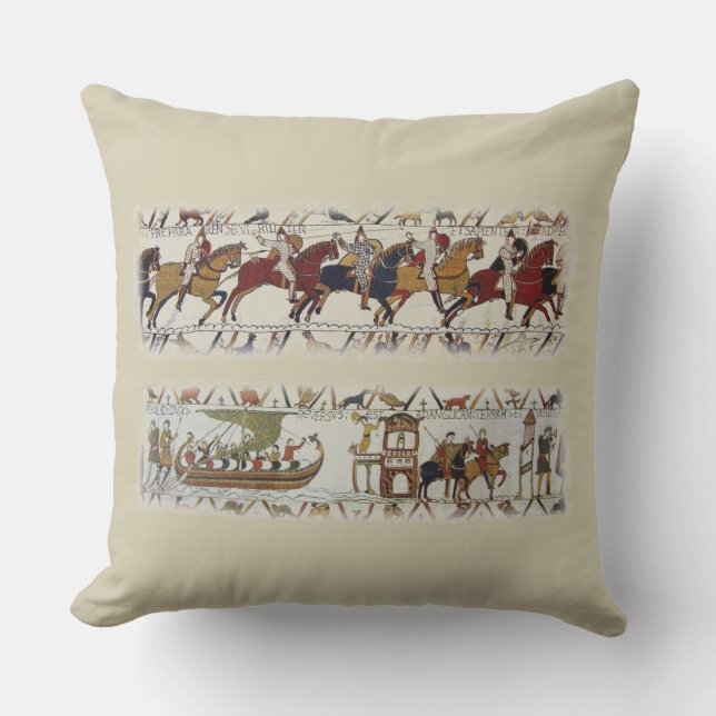 Coussin D'extérieur La tapisserie a2 de Bayeux (Recto)
