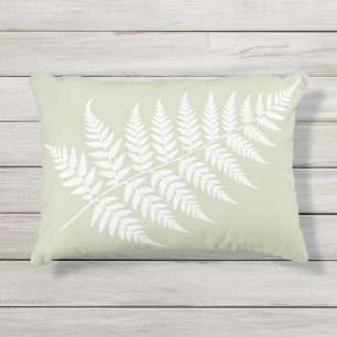 Coussin D'extérieur Lumière inspirée des bois Sage vert clair Fougère 