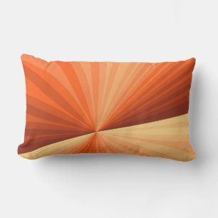 Coussin D'extérieur Moderne Abstrait Orange Rouge Vanille Graphique Fr