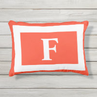 Monogramme personnalisé Burnt Orange tendance