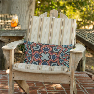Coussin D'extérieur Motif d'art de carreaux bohème méditerranéen maroc