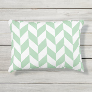 Coussin D'extérieur Motif de squelette vert à la menthe
