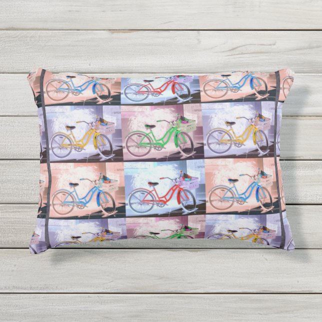 Coussin D'extérieur Motif de vélo Key West (Devant)