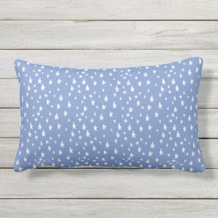 Coussin D'extérieur Motif Étoiles Fantaisistes Bleu Barbeau pour Extér