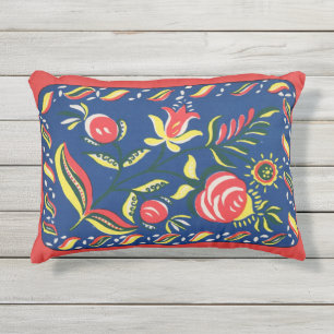 Coussin D'extérieur motif folklorique pennsylvanien néerlandais