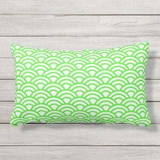 Coussin D'extérieur Motif moderne géométrique japonais d'échelle de