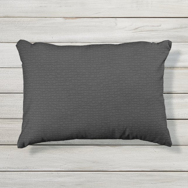 Coussin D'extérieur Motif texturé gris foncé Patio extérieur (Devant)