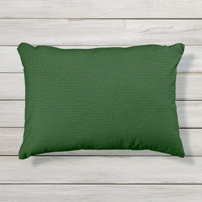 Coussin D'extérieur Motif texturé vert foncé Patio extérieur (Devant)