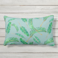 Motif tropical de feuille de vert bleu de feuille