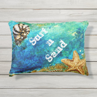 Coussin D'extérieur Nautilus d'oreiller d'océan et étoile de mer