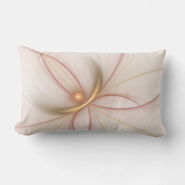 Coussin D'extérieur Noble Cuivre Et Or Abstrait Art Fractal Moderne (Recto)
