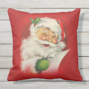 Coussin D'extérieur Noël du Père Noël vintage