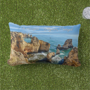 Coussin D'extérieur Nom et texte personnalisés Algarve, Portugal