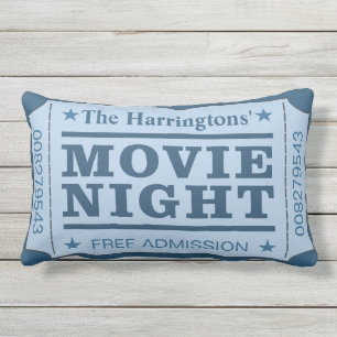 Coussin D'extérieur Nom personnalisé "Movie Ticket" lancer des oreille