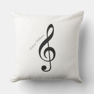 Coussin D'extérieur note musicale personnalisée