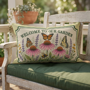 Coussin D'extérieur Panneau de jardin personnalisé ami des pollinisate