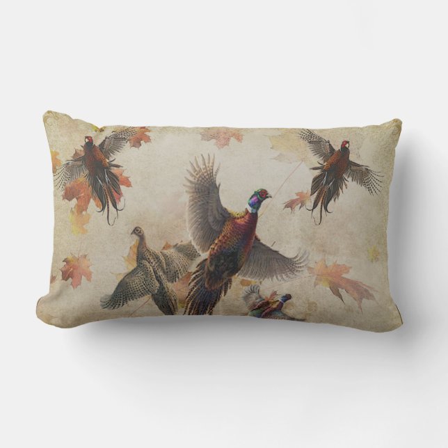 Coussin D'extérieur Papier d'emballage de faisan commun sac cadeau moy (Recto)