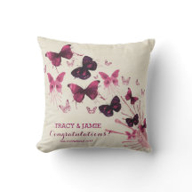 Papillons de rose d'aquarelle d'anniversaire de