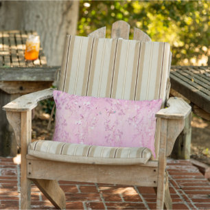 Coussin D'extérieur Patio Chinoiserie rose en extérieur
