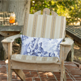 Coussin D'extérieur Patio de la Chinoiserie Bleue et Blanche