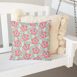 Coussin D'extérieur Pattern tropical hibiscus