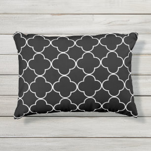Coussin D'extérieur Quatrefol noir et blanc