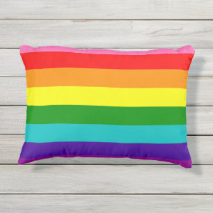 Coussin D'extérieur Rainbow Gay Pride LGBT Original 8 Stripes