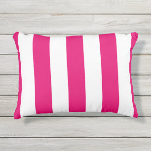 COUSSIN D'EXTÉRIEUR RAYURES EXTÉRIEURES CHICS DE ROSES INDIEN DE