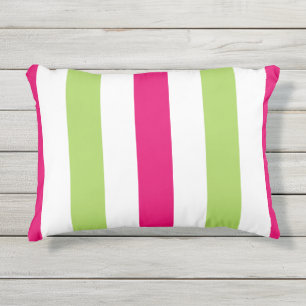 COUSSIN D'EXTÉRIEUR RAYURES ROSES EXTÉRIEURES CHICS DE PILLOW_PRETTY