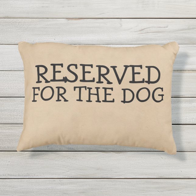 Coussin D'extérieur Réservé Pour La Nouveauté Du Chien (Dos)